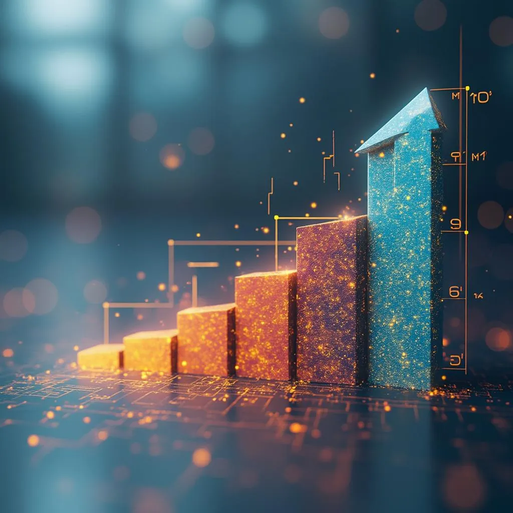 Línea de tiempo abstracta simbolizando el crecimiento de ArgOilInvest