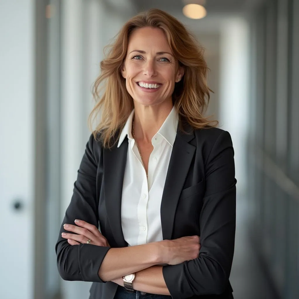 Retrato de empresaria del sector energético